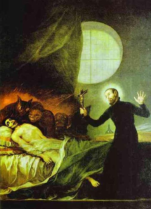 Francisco Jose de Goya St.Francis Borgia Exorsizing oil painting picture
